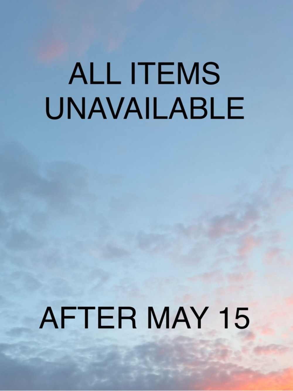 Sky Gradient Print with Text